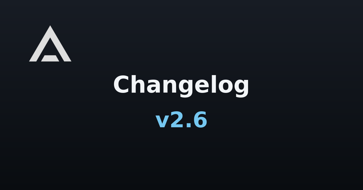 Agent Zero v2.6 changelog banner