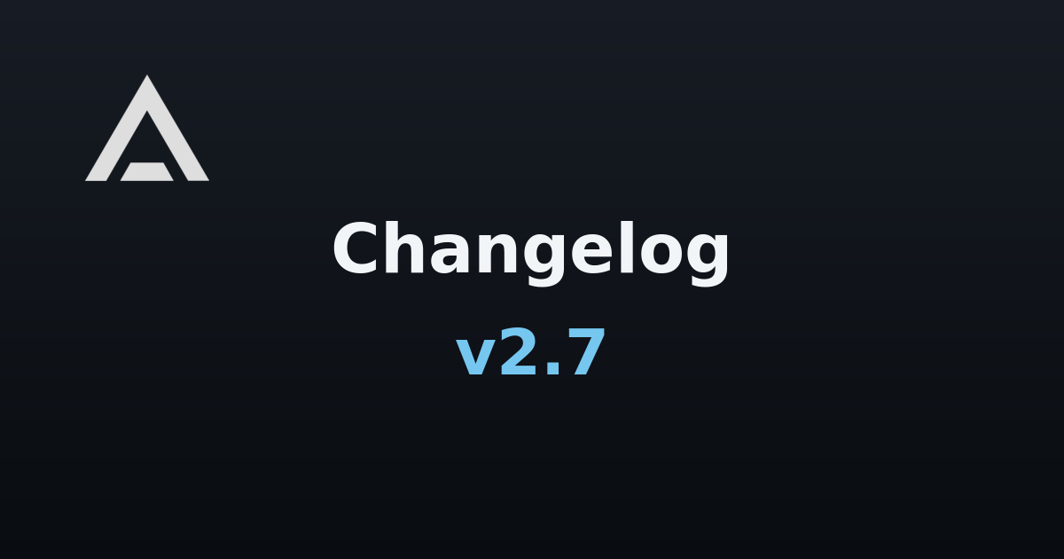 Agent Zero v2.7 changelog banner